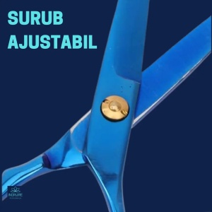 Set de 2 foarfece de tuns si filat 6''- cobalt blue - Img 5