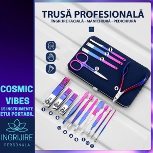 Trusa manichiura profesionala 15 piese, cosmic vibes - Img 5