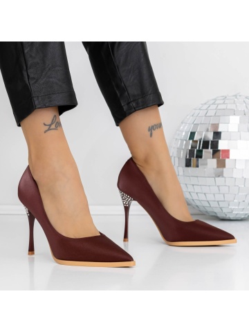 Stiletto cipő Vidoya Burgundia