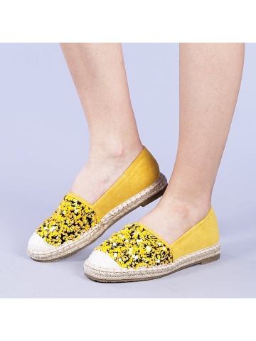 Chapa sárga női espadrille - Img 4
