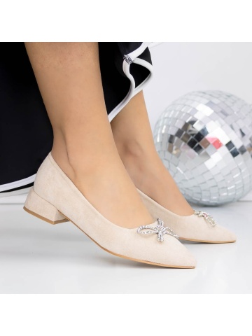 Női balerina cipő Fenaria Bézs