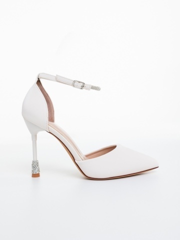 Stiletto cipő Andera Világos Bézs - Img 4