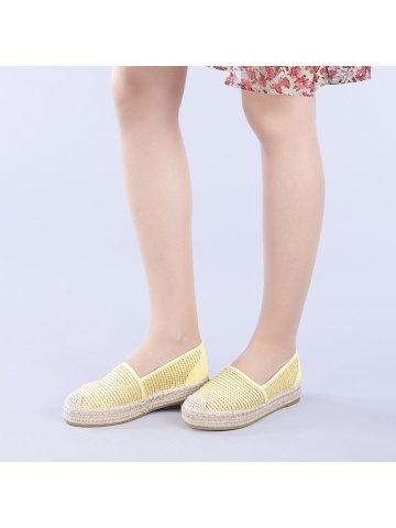Antonia sárga női espadrille - Img 3