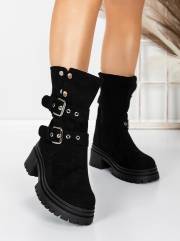 Puha női csizma Banrae Fekete