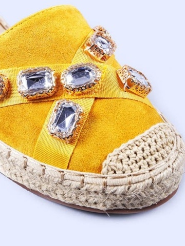 Raluca sárga női espadrille - Img 4