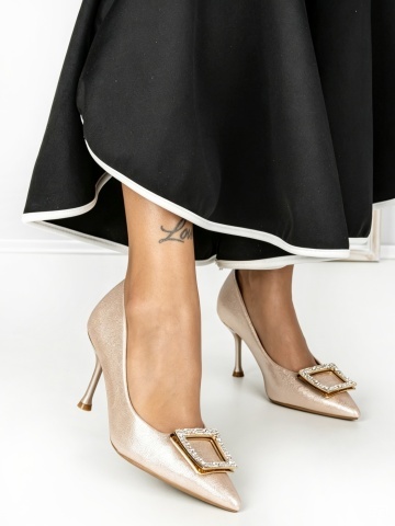 Stiletto cipő Cinren Pezsgő