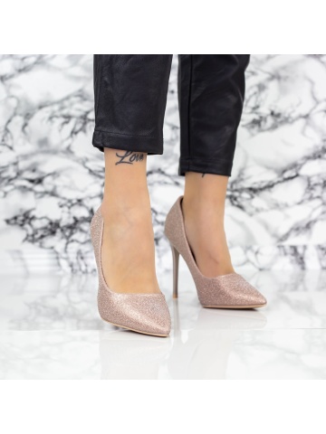 Stiletto cipő Dorena Pezsgő - Img 4