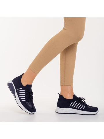 Biriza kék női sportcipő textil anyagból