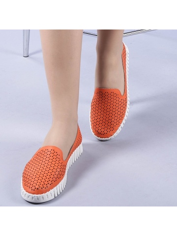 Priya narancssárga női espadrilles - Img 3