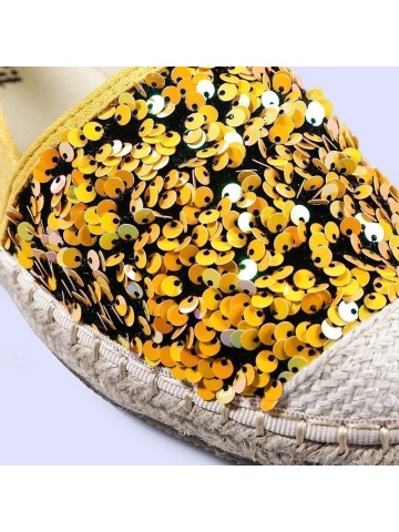 Chapa sárga női espadrille - Img 5