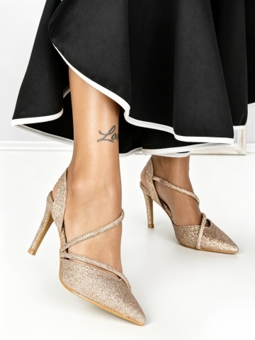 Stiletto cipő Eaelia Pezsgő