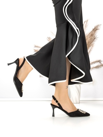 Stiletto cipő Marenza Fekete - Img 2