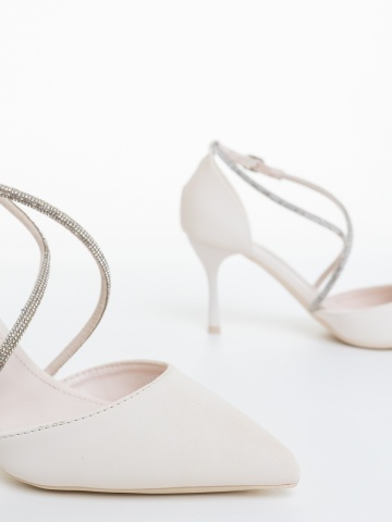Stiletto cipő Sirara Bézs - Img 5