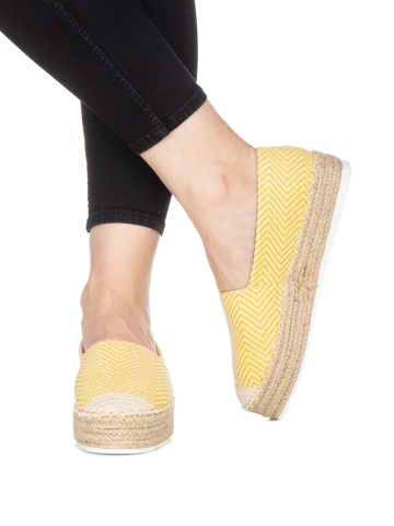 Ozan sárga női espadrille - Img 4
