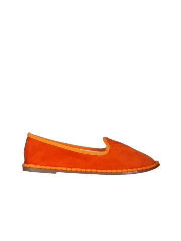 Purity narancssárga női espadrile, textil anyagból készült - Img 5