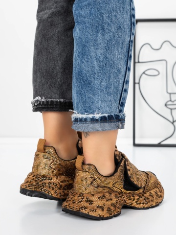 Női tornacipő Eqazora Leopard - Img 2