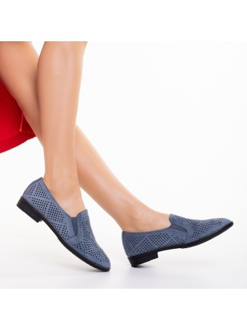 Aubrie kék női espadrile, textil anyagból készült