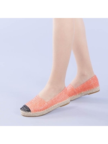 Cristiana narancssárga női espadrille - Img 4