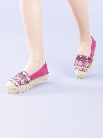 Natasa rózsaszínű női espadrille