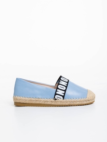 Rodica kék női espadrille ökológiai bőrből - Img 4