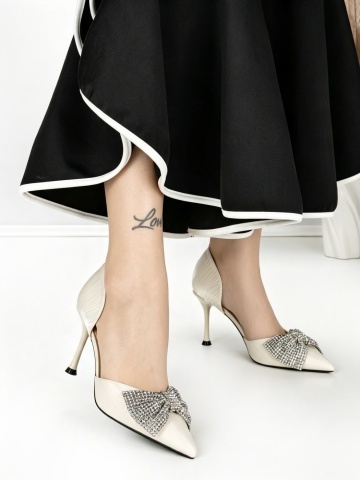 Stiletto cipő Celiva Bézs