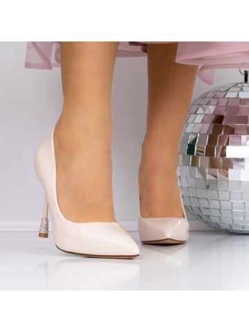 Stiletto cipő Milaria Világos Bézs