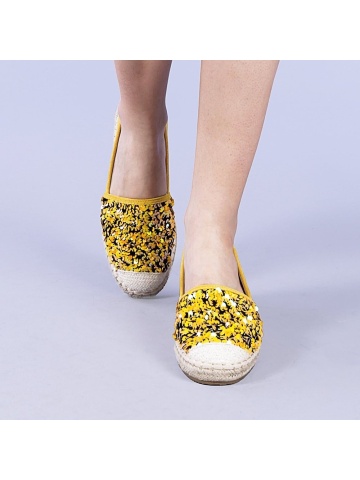 Chapa sárga női espadrille - Img 3