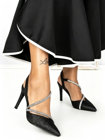 Stiletto cipő Eaelia Fekete