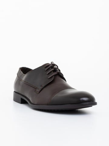 Aziel barna férfi cipő ökológiai bőrből - Img 4