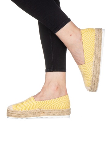 Ozan sárga női espadrille - Img 2