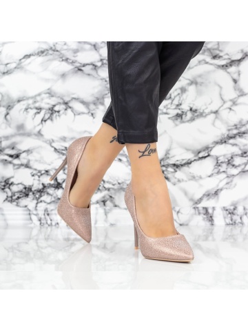 Stiletto cipő Dorena Pezsgő - Img 3