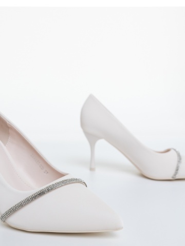 Stiletto cipő Lamyna Bézs - Img 5