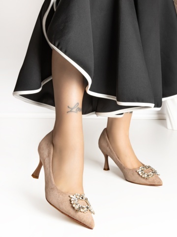 Stiletto cipő Velinae Őszibarack