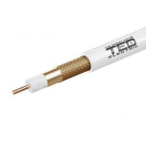 Cablu coaxial RG6 75ohm cupru TED