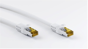 Patch cord realizat pe cablu brut S/FTP (PiMF) Cat 7 cu mufe cat6A RJ45 1m, Cu, alb Goobay - Img 6