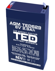 Acumulator etans 6V-2.9A TED
