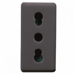 Priza schuko Italia 16A 1M Negru Gewiss System