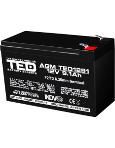 Acumulator etans 12V-9.1A TED
