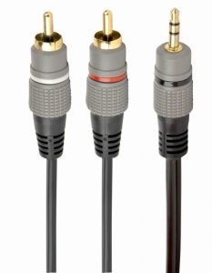 Cablu audio stereo 1 x Jack T - 2 x RCA T 5m Gembird