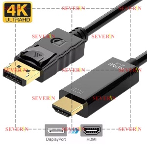 Cablu Displayport tata - HDMI tata 4K, 3m, contacte aurite