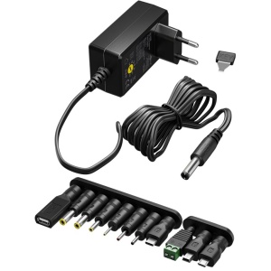 Alimentator universal 3 V - 12 V, max. 18 W, 1.5 A Goobay