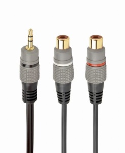 Cablu audio stereo 1 x Jack T- 2 x RCA M 0.2m Gembird