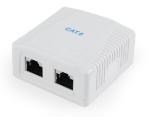 Priza FTP Cat6 2 x RJ45 Gembird
