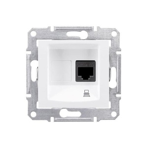 Priza UTP RJ45 CAT 6, alb Schneider Sedna