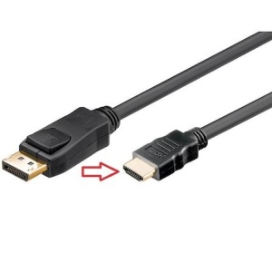 Cablu Displayport tata - HDMI tata 4K, 3m, contacte aurite - Img 2