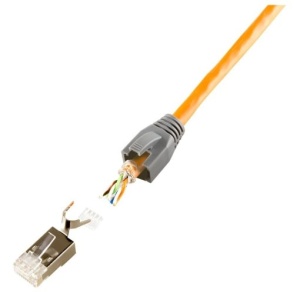 Mufe RJ45 CAT 5E - 8.1 STP ecranata cu ghidaj si brat,Logilink - Img 2