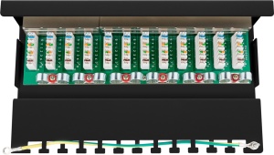 Patch Panel 12 porturi Cat 6 ecranat Goobay - Img 2