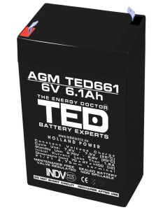 Acumulator etans 6V-6.1A TED