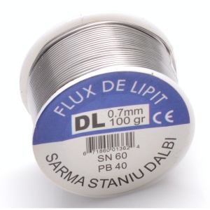 Fludor de lipit cu pasta 0,5mm 100G SN60/PB40 - Img 2