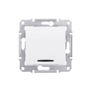 Intrerupator 10A led albastru Schneider Sedna
